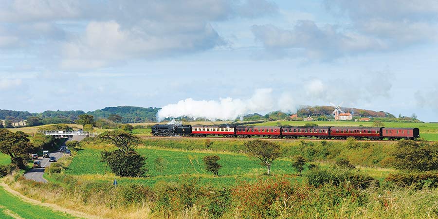 Travelling on the North Norfolk Railway along the ‘Poppy Line’