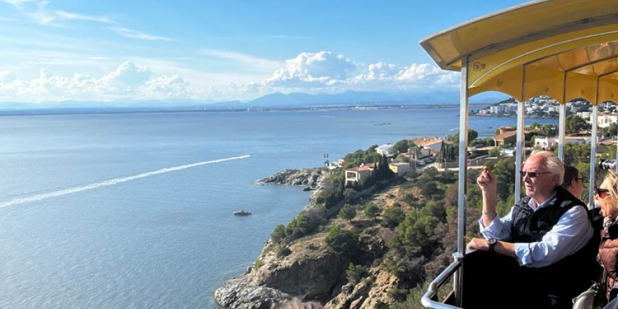 Climbing to a mountaintop on the Roses Express